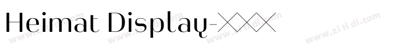 Heimat Display字体转换